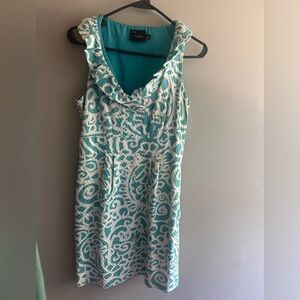 Blue and White Dress